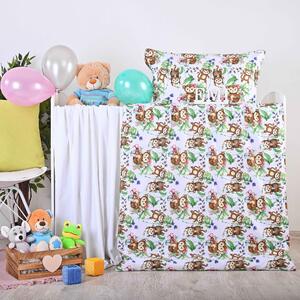 Povlečení dětské bavlněné Opice EMI: Dětský set 130x90 + 65x45