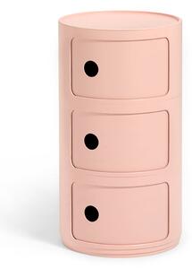 Stolek s úložným prostorem Componibili BIO 5970, 3 úložné díly, více barev - Kartell Barva: růžová