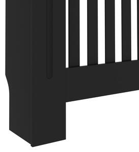Kryt na radiátor - MDF - černý | 152x19x81 cm