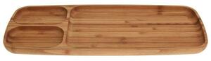 Dřevěný servírovací tác Triple, 39x16x2 cm