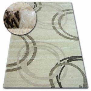 Kusový koberec Kružnice krémový 120x170cm