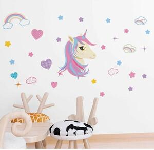 Samolepicí dekorace Unicorn, 122 x 70 cm