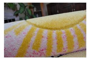 Dětský kusový koberec Medvídek růžový 240x330cm