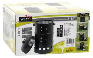Cattara Gril - udírna na dřevěné uhlí PISA 3in1 40cm