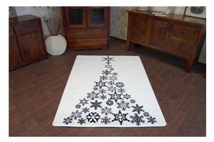 Kusový koberec Vánoční stromeček krémový 80x150cm