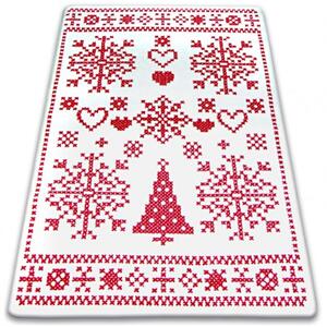 Kusový koberec Vánoce krémový 80x150cm