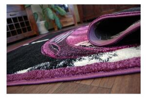 Dětský kusový koberec Auto fialový 80x150cm