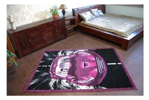 Dětský kusový koberec Auto fialový 120x170cm