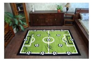 Dětský kusový koberec Fotbalové hřiště zelený 2 160x220cm