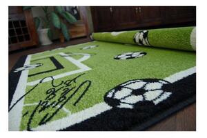Dětský kusový koberec Fotbalové hřiště zelený 2 160x220cm