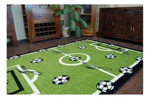Dětský kusový koberec Fotbalové hřiště zelený 2 140x190cm