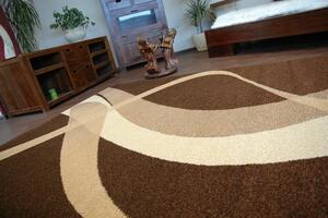 Makro Abra Kusový koberec KARMEL hnědý Rozměr: 160x220 cm