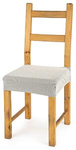 Multielastický potah na sedák na židli Comfort smetanová, 40 - 50 cm, sada 2 ks