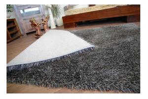 Luxusní kusový koberec Shaggy Love černý 80x150cm