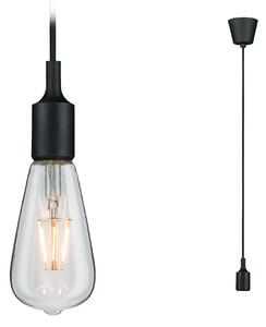 Paulmann 50346 Neordic Ketil 1, černé závěsné svítidlo, 1x max20W E27, IP44