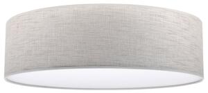 Stropní svítidlo Stone, 1x světle béžové textilní stínítko/bílé PVCové stínítko, (bílé plexisklo), (fi 50cm)