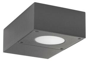 NOVA LUCE venkovní nástěnné svítidlo APOLLO tmavě šedý hliník akrylový difuzor LED 5W 3000K 110-265V 120st. IP54 713411