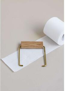 Moebe - Toilet Roll Holder Oak/BrassMoebe - Lampemesteren