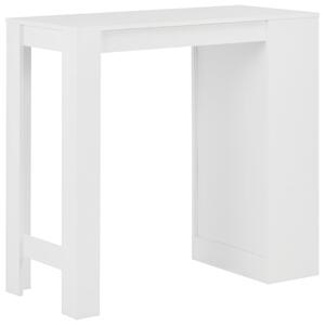Barový stůl Eland s regálem - 110x50x103 cm | bílý