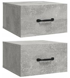 Závěsné noční skříňky Beton 35x35x20 Šedé