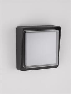 NOVA LUCE venkovní nástěnné svítidlo CAPE antracitový hliník matný akryl a čiré sklo LED 10W 3000K 220-240V 112st. IP65 9492550
