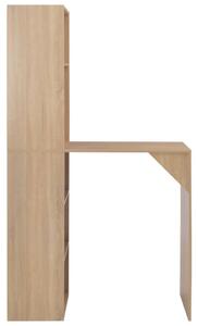 Barový stůl Stocky se skříní - 115x59x200 cm | dubový