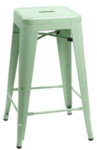Barová židle PARIS 66 cm zelená inspirovaná TOLIX