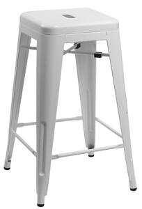 Barová židle PARIS 66cm bílá inspirovaná TOLIX