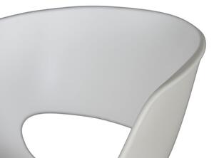 Barová židle SHELL bílá