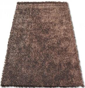 Luxusní kusový koberec Shaggy Lilou hnědý 130x190cm
