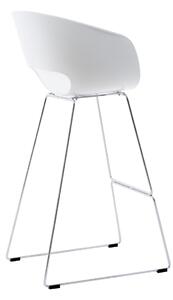 Barová židle Shell bílá