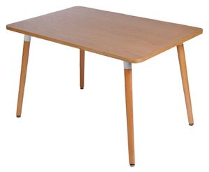 Stůl COPINE deska natural 120x80 cm, 120 x 80 cm, hnědá , buk