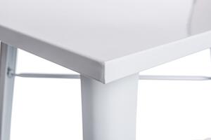 Stůl PARIS bílý, 76 x 76 cm, bílá kov, kov