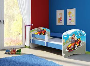 Dětská postel - Závodní auto 2 140x70 cm modrá