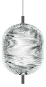 Lodes 16822 4227 Jefferson small, závěsné svítidlo ze skla a černého kovu, 1x3W LED 2700K stmívatelné, výška 23,5cm