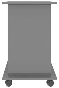 Počítačový stůl Baird - dřevotříska - 80x50x75 cm | šedý s vysokým leskem