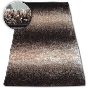 Luxusní kusový koberec Shaggy Ben hnědý 120x170cm