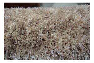 Luxusní kusový koberec Shaggy Ben hnědý 80x150cm