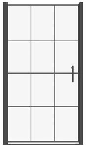 Sprchové dveře II - tvrzené sklo - černé | 100x178 cm