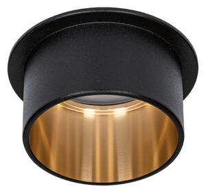 Paulmann 93378 LED Gil, bodovka v černo-zlaté úpravě, 1x6,5W LED 2700K tříkrokové stmívání, prům. 6,8cm, IP44