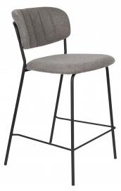 White Label Living Barová židle s područkami JOLIEN ZUIVER šedá/nohy černé 1500090