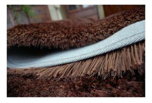 Luxusní kusový koberec Shaggy Macho čokoládový 200x290cm