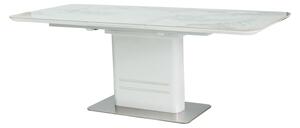 Luxusní rozkládací (160-210cm) jídelní stůl Sego4001, bílý mramor