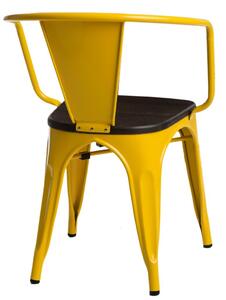Židle Paris Arms Wood borovice broušená žlutá