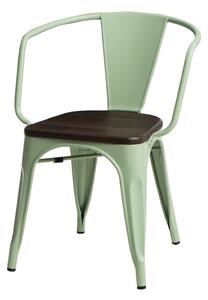Židle Paris Arms Wood borovice broušená zelená