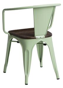 Židle Paris Arms Wood borovice broušená zelená