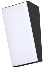 NOVA LUCE venkovní nástěnné svítidlo KEEN černý hliník akrylový difuzor LED 12W 3000K 220-240V 108st. IP65 9270015