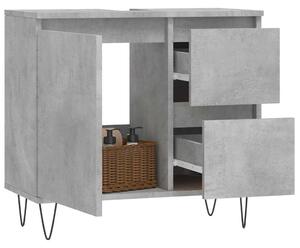 Koupelnová skříňka betonově šedá 65x33x60 cm kompozitní dřevo