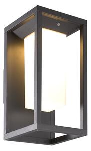 Mantra 7086 Meribel, solární grafitová nástěnná lampa, LED 2,2W 188 lm 3000K, se senzorem výška 29cm, IP54