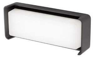 NOVA LUCE venkovní nástěnné svítidlo KEEN tmavě šedý hliník akrylový difuzor LED 12W 3000K 220-240V 75st. IP65 9160081